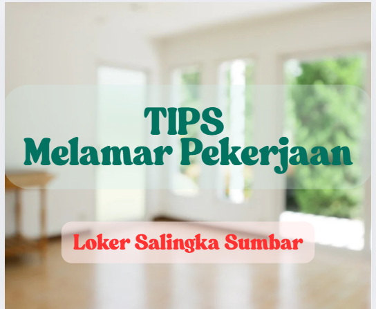 Tips melamar Pekerjaan