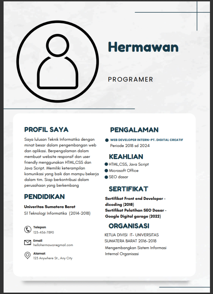 Contoh CV
