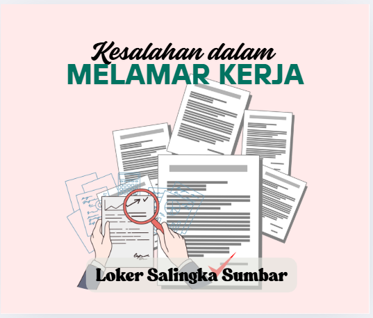 Kesalahan dalam melamar kerja