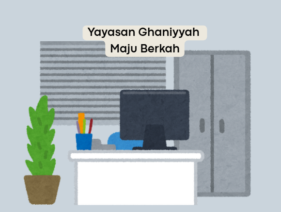 ilustrasi Kantor yayasan Ghaniyyah Maju Berkah